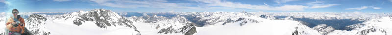Panorama de l'aiguille de Polset